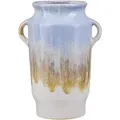 Beliani Blumenvase, Blau, Stein, Mode, 25 cm, Dekoration, Vasen, Keramikvasen
