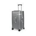 Travelhouse Sport Trunk Koffer Trolley, Rollkoffer Reisekoffer Hartschalen 4 Rollen, Spinner,TSA, 100% PC (76cm, 92L, Titangrau)