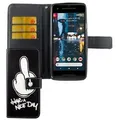 Google Pixel 2 Handyhülle Bookcover Schwarz