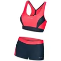 Aqua Speed Bustier-Bikini FIONA Damen Bikini Zweiteiler sportlicher & blickdicht grau|rot 38