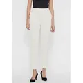 Vero Moda Anzughose VMMAYA MR LOOSE SOLID PANT NOOS knöchelfreie Form mit Saumaufschlag beige L (40)