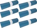 Hossi's Wholesale Müllbeutel 6 Rollen mit 25 Beuteln blaue Müllsäcke Abfallsäcke 39my 120l, stabil, 120
