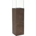 Vivanno Windlichtsäule Candela 25 cm x 25 cm x 100 cm Quarzgrau