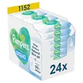 Pampers Harmonie Aqua Feuchttücher 24 Packungen mit jeweils 48 Feuchttüchern, 1152 Feuchttücher, die helfen, den natürlichen pH-Wert der Haut wiederherzustellen, leichte Lotion mit 99 Prozent Wasser