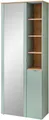 Innostyle Garderobenschrank BARI Garderobenschrank mit Spiegel, BxHxT 78x202x38 cm (1-St) 2 türig, 10 Fächer, Softclose, ABS Kantenschutz, Kleiderstange