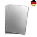 Metallic Papier DIN A4 21,0 x 29,7 cm - Silber Metallic - 75 Stück - glänzendes