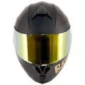 Broken Head BeProud Sport Gold Motorradhelm + Verspiegeltes Visier | Limited Edi...