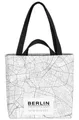 VOID Henkeltasche (1-tlg), Berlin Map Hauptstadt Karte Stadt-Plan Berliner Bär Deutschland Ost W
