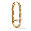 PANDORA ME 262796C01 verlängerter Pavé Link einzelner Ohrring vergoldet