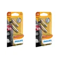 2x Philips Standard Festoon C5W 5W 12V Autolampen Glühlampen Glühbirnen