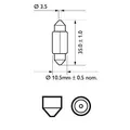Glühbirne SV8.5 C5W 12844B2 PHILIPS für BMW RENAULT SAAB ALFA ROMEO VW FIAT SEAT