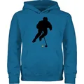 Shirtracer Hoodie Eishockey Spieler Kinder Sport Kleidung blau 116 (5/6 Jahre)