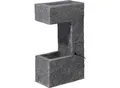 Dobar Polyresin-Brunnen mit Pumpe und LED´s, eckig mit Pflanzenoption