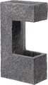 dobar® 96170e "Ceres Design Gartenbrunnen Groß | LED Beleuchtung | Outdoor Wasserfall Polyresin | Wasserspiel Kunststein | Springbrunnen für Garten/Terrasse/Balkon | 37,5 x 20,5 x 70 cm