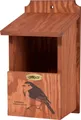 dobar Vogelhaus Nistkasten mit Siebdruckmotiv "Rotkehlchen"