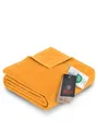 Ibena Porto Decke 150x200 cm – Baumwollmix weich, warm & waschbar, Kuscheldecke gelb Gold einfarbig