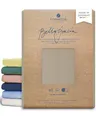 Formesse – Bella Gracia La Piccola Jersey Spannbettlaken für Topper bis 12cm Höhe - 90x190-200 cm - 97% Baumwoll-Kompaktgarn, 3% Elastan/Spannbetttuch aus Deutschland – Farbe Champignon