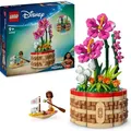 LEGO ǀ Disney Vaianas Blumentopf, Spielset mit baubarer Spielzeugblume, Spielfigur und Schwein, versteckten Räumen und Segelboot, Geschenk für M...