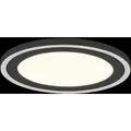 Trio R67223332 LED-Deckenleuchte Carus 1x16W+8,5W | 2300lm+1300lm | 3000K - separate Schalter, schwarz