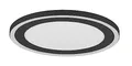 Reality Leuchten LED Deckenleuchte Carus R67223332, Kunststoff Schwarz matt, inkl. 16 + 8,5 Watt LED