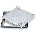 Zarges Aluminium Schachtabdeckung Mit Verzinkter Stahldeckplatte 800 Mm X 800 Mm