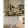 benuta Wollteppich Rocco, quadratisch, Höhe: 5 mm, Teppich Wohnzimmer, Schlafzimmer, Esszimmer, Flur, Kunstfaser, Cozy beige|schwarz quadratisch | 200 cm x 200 cm x 5 mm