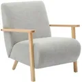 Vente-Unique Sessel, Grau, Textil, Uni, 1-Sitzer, 70x81x82 cm, Wohnzimmer, Sessel, Polstersessel
