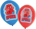 Amscan Spiderman Luftballons (6 Stück, rot & blau)