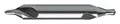 Ruko A1166111171R217025 217025 Zentrierbohrer DIN 333 HSS Form A Ø 2,5 x 45,0 x 6,3 mm, 2,5 mm, Schwarz