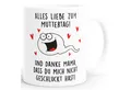 MoonWorks Tasse Kaffee-Tasse Danke dass du mich nicht geschluckt hast Geschenk Mama, Keramik