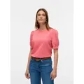 Vero Moda T-Shirt VMKERRY 2/4 O-NECK TOP VMA JRS NOOS mit Rundhalsausschnitt rosa L (40)
