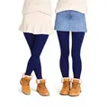 Cocain underwear Thermostrumpfhose 2 Warme Kinder Thermo Strumpfhose geflauscht Vollfrottee Innenfleece (2 St) warm weich flauschig blau 122-128