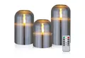 CCLIFE LED-Kerze LED Kerzen 3er Set mit Fernbedienung Timer Funktion 300 Stunden
