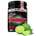 Powerstar BLACKOUT Hardcore Pre-Workout-Booster 600g | Hochdosierter Pump-Booster mit natürlichem Koffein | Fitness, Energie & Fokus | Deutsche Herstellung | Vegan | Green Lemon Trainingsbooster