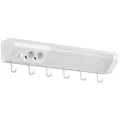 Oktaplex Talin 50cm Unterbauleuchte mit Steckdose Küche LED 230V 9,7W Küchenlicht warmweiß 3000 Kelvin 1085 Lumen mit Schalter weiß