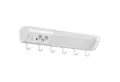 Oktaplex lighting LED Unterbauleuchte Talin 50cm Leuchte mit Steckdose 1085lm 9,7W, LED, 10724, 3000K Unterschrankleuchte mit Schalter und Hacken
