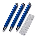 Forbidden Pen 3 x Spicker Kuli, Stift, Schummel Kugelschreiber mit Spickzettel, für Prüfungen, Examen, 3x Stück cheat pen, Schüler, Studenten zur Schule, Abitur