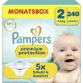 Premium Protection Windeln Gr. 2 Mini (4-8 kg) Monatsbox 240 Stück