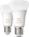 Philips Hue LED Lampe E27 2er Set 1100lm White Ambiance