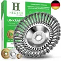 HECKENPRACHT© Profi Unkrautbürste für Freischneider | Verbessertes Konzept 2022