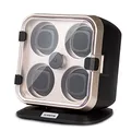Klarstein Uhrenbeweger für Automatikuhren, Automatik-Uhrenbeweger für 4 Uhren, Automatikuhr Uhrenbeweger mit Acryl-Tür, Automatischer Uhrenbeweger, Blaue LEDs, Watch Winder Box mit 4 TPD Einstellungen