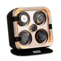 Uhrenbeweger Watch Winder Schaukasten 4 Uhren leiser Motor 3 Modi LED Metallic
