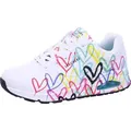 Skechers 155507 Uno Spread - Damen Schuhe Sneaker - WMLT-Weiß, Größe:39 EU - Weiß - 39