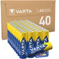 VARTA Batterien AA, Industrial Pro, Alkaline Batterie, 1,5V, Vorratspack in umweltschonender Verpackung, Made in Germany [Exklusiv bei Amazon] 40 Stück( 1er Pack)