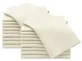 ZOLLNER 20er Set Molton Putztücher - 40x40 cm - saugfähige und langlebige Handtücher aus Baumwolle - waschbar bis 95°C – in beige - Oeko Tex® Zertifiziert