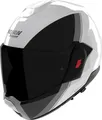 Nolan N120-1 Verniciatura Speciale N-Com Klapphelm, schwarz/weiß/grau, M (58)