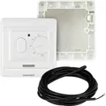 Menred E71 Analog Thermostat + Aufputzdose - zur Montage auf der Wand - Weiß