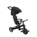 GLOBBER Explorer Trike 4in1 Pro in Schwarz – Dreirad, Laufrad und Kinderwagen in 10/8,5 Zoll – TPR-Sitz – höhenverstellbares Kinderfahrzeug