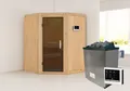 Karibu Sauna "Angel" SET naturbelassen mit 9kW Ofen