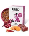 FRED Hundefutter Pferd mit Süßkartoffeln 10 x 390 g I Monoprotein Nassfutter mit Muskelfleisch I Hypoallergen & gut verträglich I Mit Roter Bete & Ölen I Alleinfuttermittel für ausgewachsene Hunde
